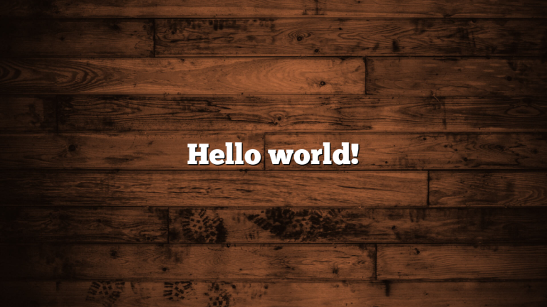Hello world!