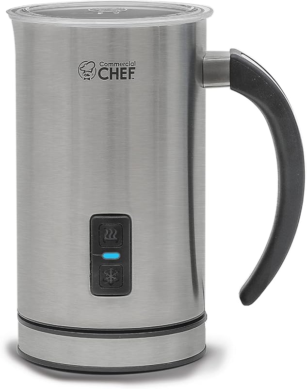 Commercial Cordless Handheld Milk Frother, 240ML Stainless Steel, Non-