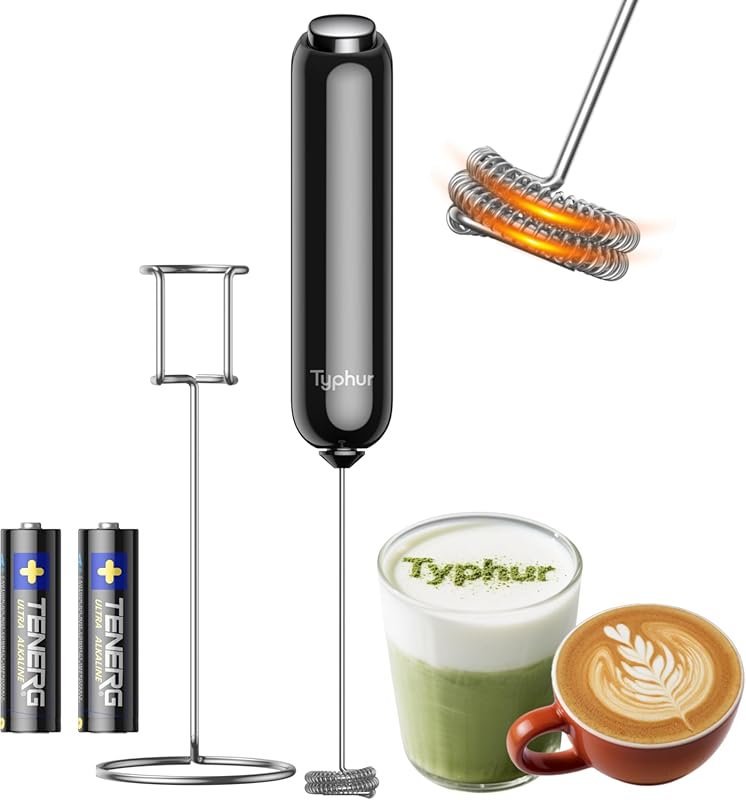 InstaWhisk Battery Operated Milk Frother with Variable Speed, Detachab