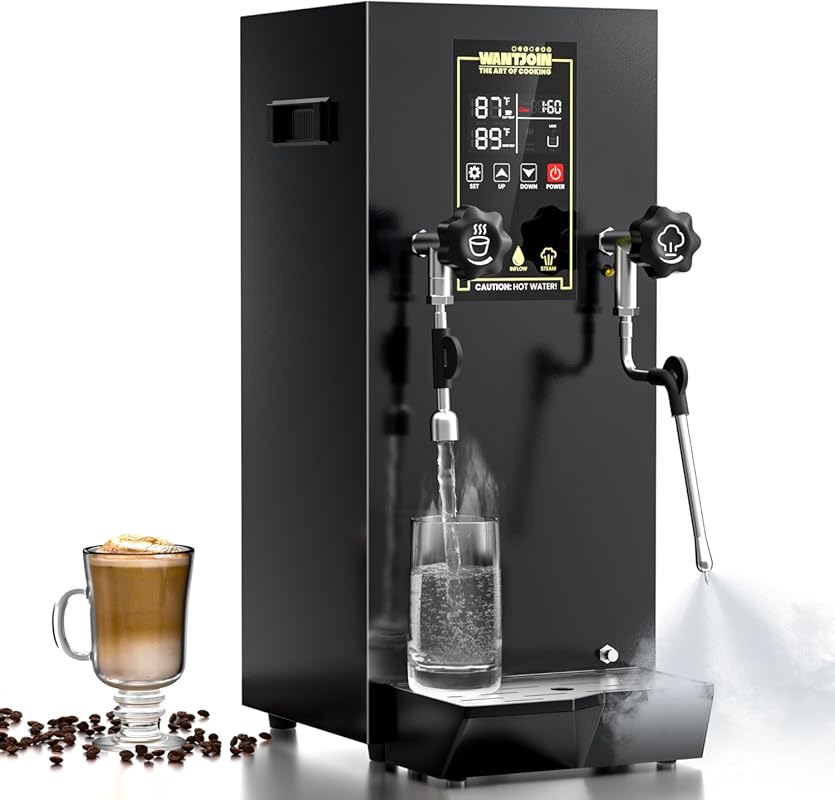 WantJoin 1800W Commercial Milk Frother & Beverage Heater with LED Disp